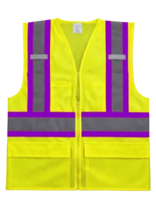 Purple Employee Relations safety vest front