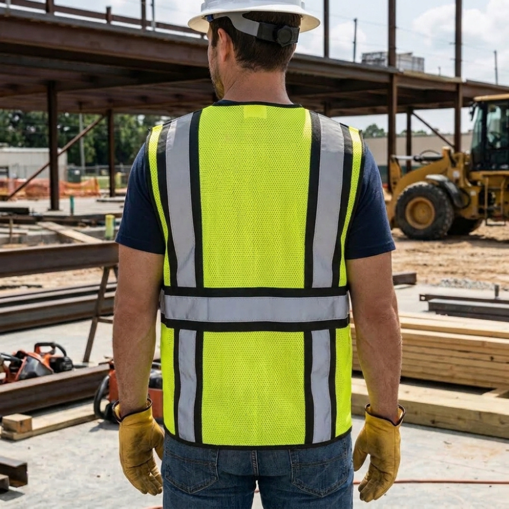 Black Hi-Vis Executive Safety Vest - Image 6
