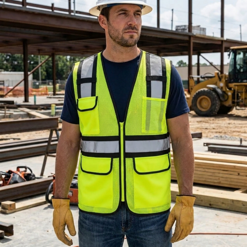 Black Hi-Vis Executive Safety Vest - Image 5