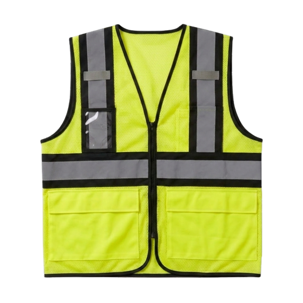 Black Hi-Vis Executive Safety Vest