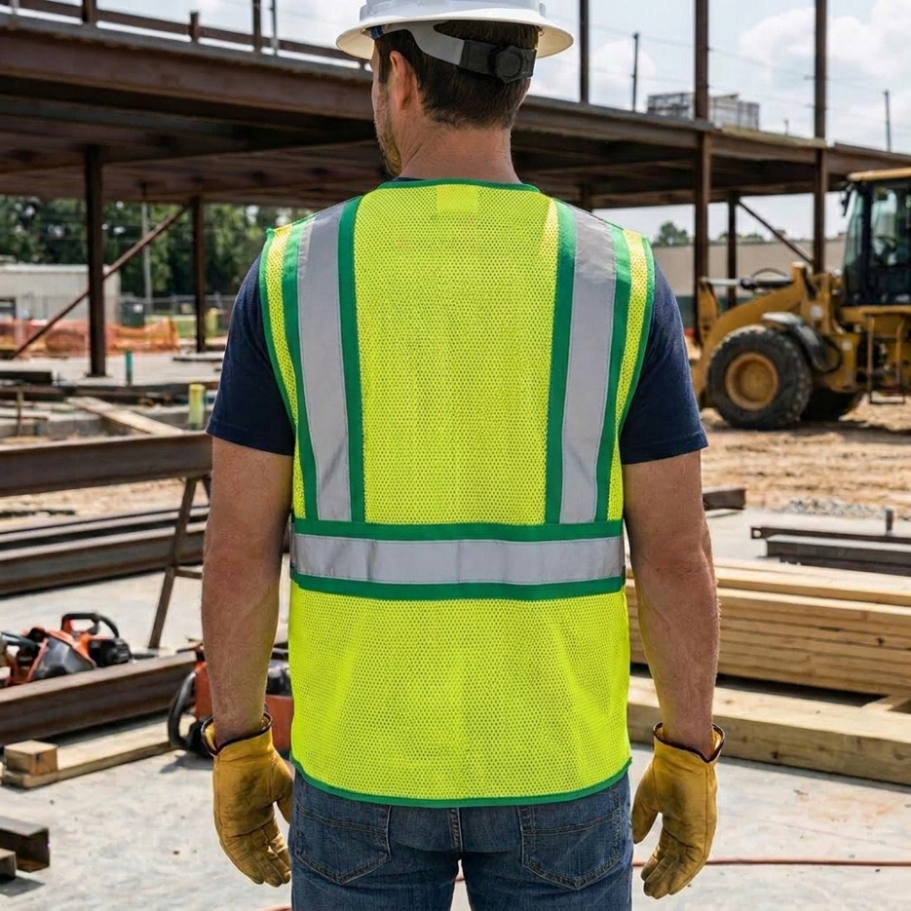 Green Hi-Vis Executive Safety Vest - Image 6
