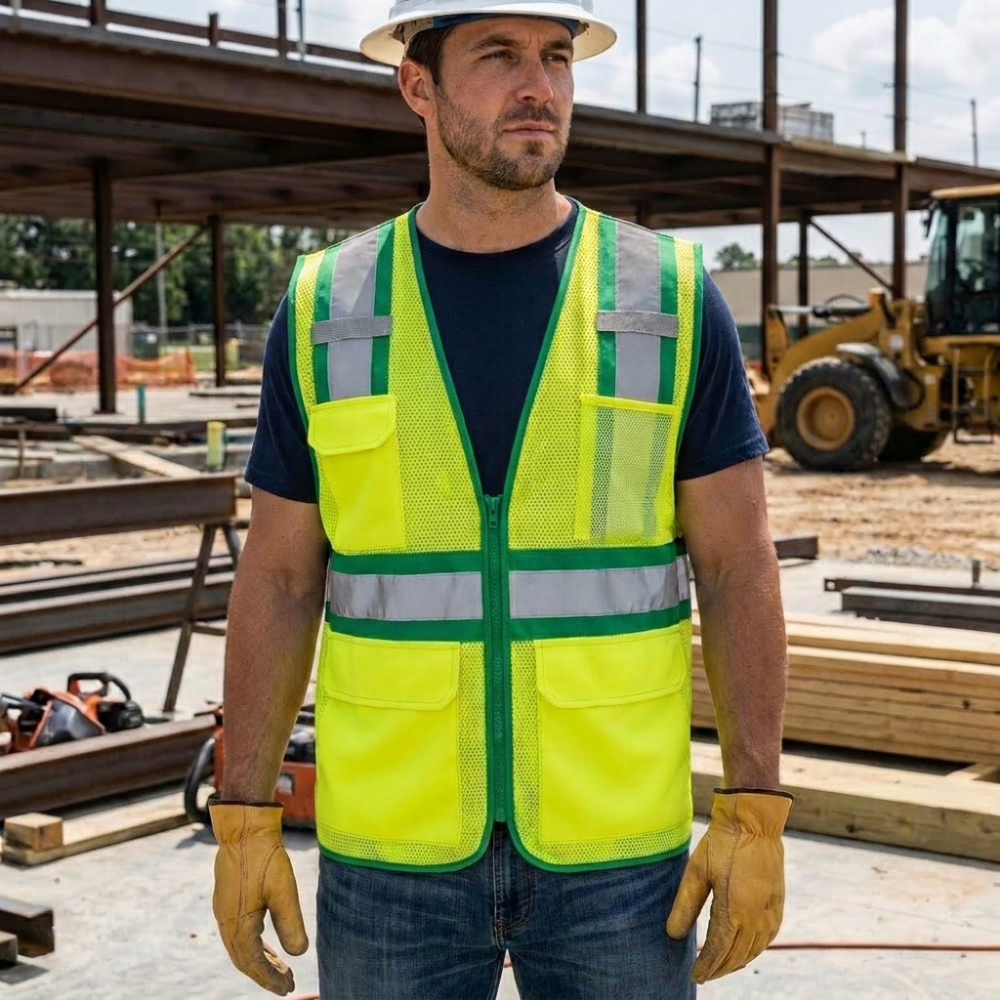 Green Hi-Vis Executive Safety Vest - Image 5