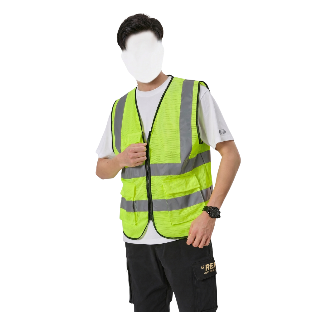High-Brightness Safety Vest | CE/ANSI Certified | For Delivery Partners/Drivers - Image 3