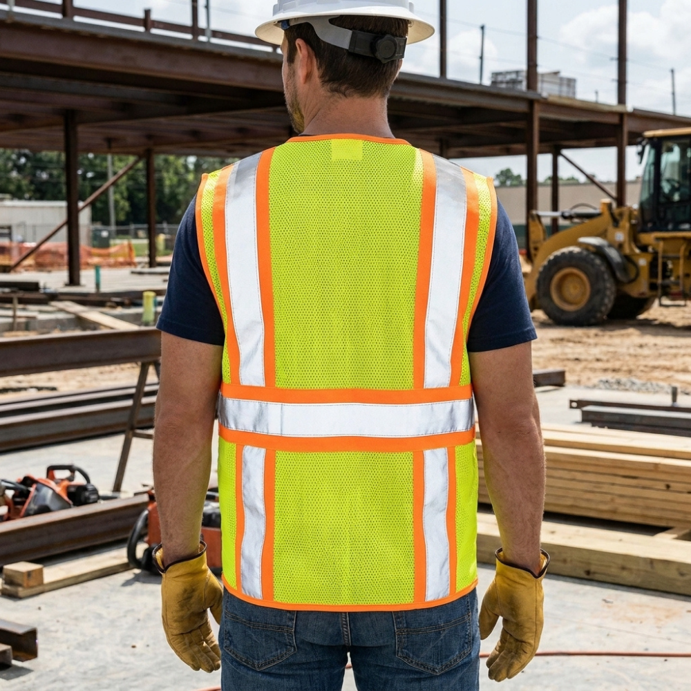 Orange Hi-Vis Executive Safety Vest - Image 4