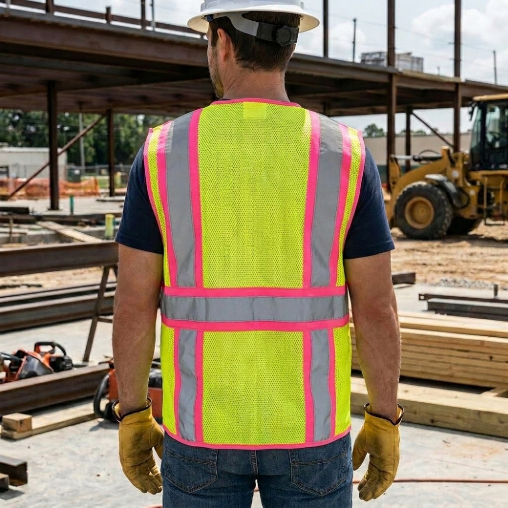 Pink Hi-Vis Executive Safety Vest - Image 6