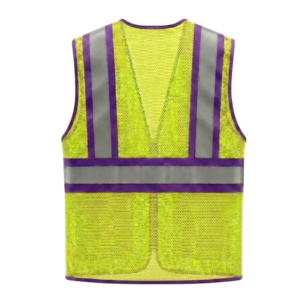 Purple Hi-Vis Executive Safety Vest - Image 4