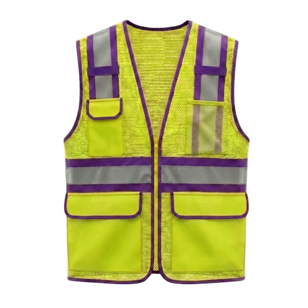 Purple Hi-Vis Executive Safety Vest - Image 3